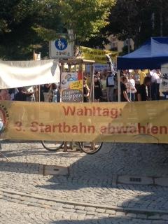 Demo gegen die 3. Startbahn im September 2013 in Dachau